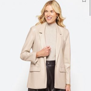 Steve Madden Audrey faux leather blazer
